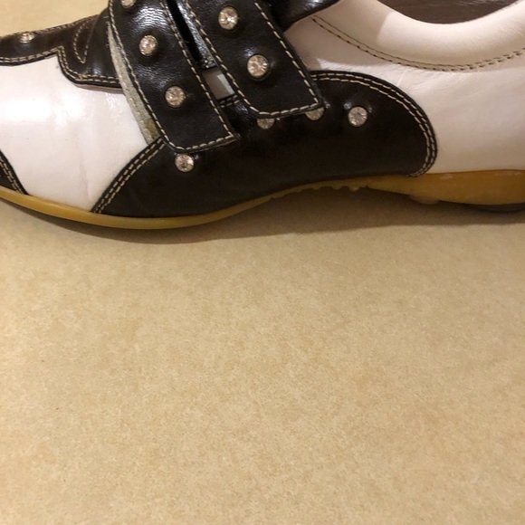 Black/white rhinestone embellished shoes. Size 81/2 M. Worn once - Picture 7 of 8